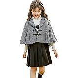[Joint go] ガールズ 入学式 子供服 マント サスペンダースカート フォーマルウェア アンサンブルスーツ 小学生 卒業式 入学式 入園式 小学校 女の子 ジュニア キッズ 2点セット かわいい 冬 春