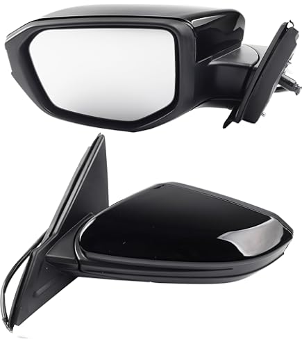 thumbnail image 2 of Left Side Mirror For 2016-2021 Honda Civic Sedan & Coupe – Non-Heated, Power, Black – Direct Replacement 2 of 4
