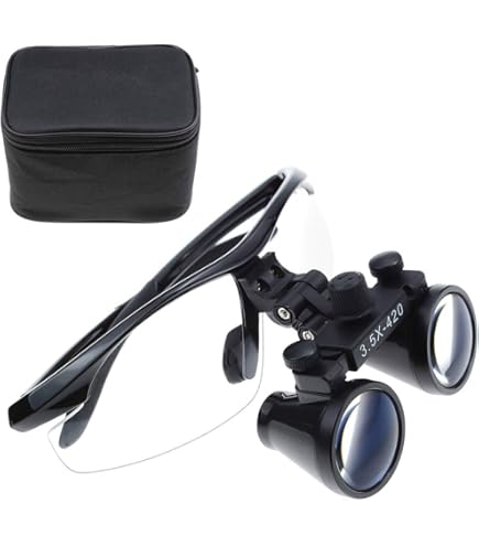 Amazon.co.jp: 拡大鏡 双眼ルーペ メガネ式拡大鏡 3.5倍拡大鏡 420mm