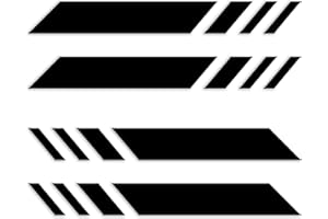 ForzaGroup ライン カッティング ステッカー カーストライプ ドア 線 4本セット 左右2枚ずつ 防水 車 (3001-01)