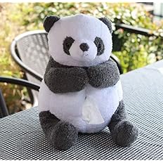 Amazon Somnvs258 超かわいい シャンシャン パンダ ふわふわしい ティッシュボックス かわいい ティッシュケース ぬいぐるみ 車 おもしろ ティッシュカバー ホルダー ぬいぐるみ 部屋 飾り 置物 プレゼント グッズ 中国 動物 ティッシュケース ホルダー オンライン通販