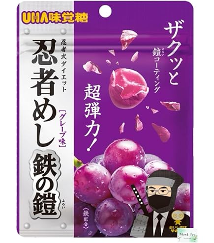 UHA味覚糖 忍者めし 鉄の鎧 グレープ味