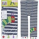 2016年 秋冬 はらぺこあおむし 綿混ニット ドット・ボーダー 10分丈レギンス THE WORLD OF ERIC CARLE ネイビー-ボーダー◇80-90cm