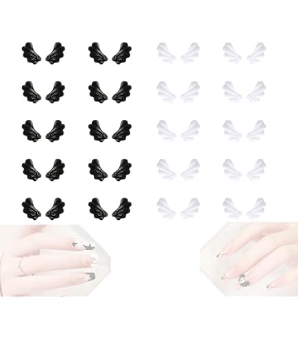 Amazon.co.jp: ネイルパーツ 天使の羽 50ペア ネイルデコパーツ 立体