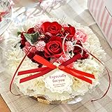 花由 生花のフラワーケーキ ５号＜ホールタイプ＞ホイップベリー 箱レッドリボン【誕生日プレゼント バースデーケーキ フラワーギフト】