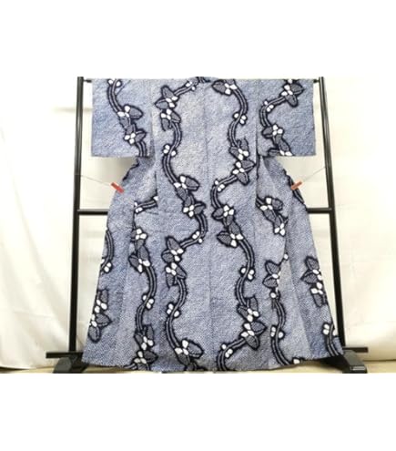 あ*い様 May8.1 有松鳴海浴衣絞り　綿　袖しつけ付き　身丈　155.5 あ*い様 May8.1 有松鳴海浴衣絞り 綿 袖しつけ付き 身丈 155.5
