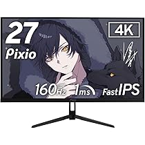 Amazon.co.jp: Pixio PX27U Wave Black ゲーミングモニター 27インチ
