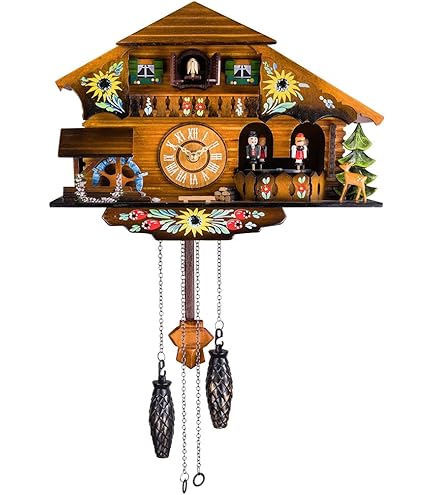 Clock - Hen House With Rooster, Hen & Chicks | Steve Woodhead Ceramics