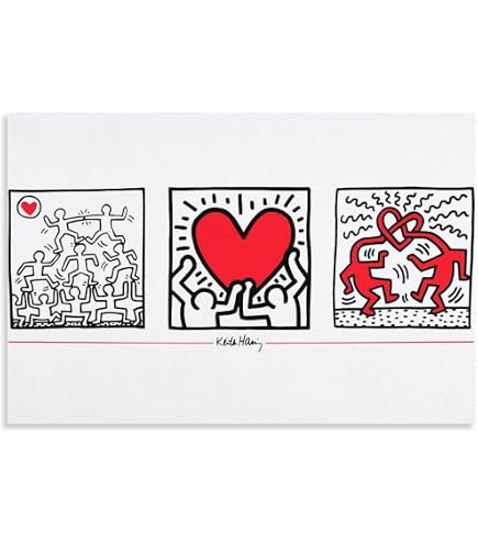 Amazon.co.jp: 美工社 アートパネル Keith Haring （キース・ヘリング