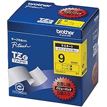 Amazon | 【brother純正】ピータッチ ラミネートテープ TZe-621V 幅9mm