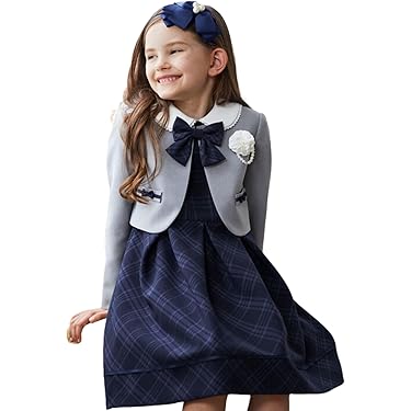 CHOPIN フォーマル ワンピース 4点セット　ネイビー　チェック　150 CHOPIN フォーマル ワンピース 4点セット ネイビー チェック 150