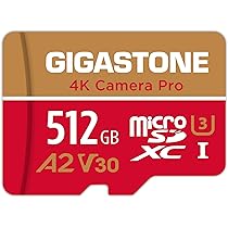 GIGASTONE SDカード 512GB メモリーカード A1 V30 U3 GIGASTONE SDカード 512GB メモリーカード A1 V30 U3 Class 10