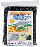 ダイオ化成 ラッセル遮光網 遮光率60% 黒 2×4m