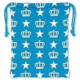 ベビードール 王冠ロゴキンチャク キッズ ベビー Mサイズ 総柄ターコイズ