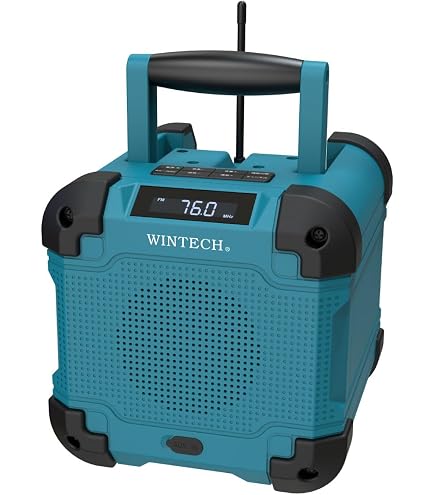 【新品】着るラジオ AM/FM 防適 Amazon.co.jp: WINTECH(ウィンテック) AM/FM 防水ラジオ【現場ラジオ