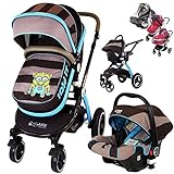 i-Safe System - i DiD iT Trio Travel System Pram & Luxury Stroller 3 in 1 Complete With Car Seat + R
