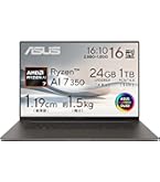 Amazon.co.jp: ASUS ノートパソコン Zenbook S 16 UM5606WA 16型 AMD