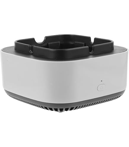 【もう煙は気にしない】灰皿と空気清浄機が合体！ 副流煙対策　ホワイト Amazon.co.jp: VALICLUD 空気清浄灰皿 屋内用 スモークレス灰皿 アロマ