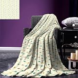 smallbeefly Shark Throw Blanketの住民Ocean Sharks Whales Dolphinsタコクラゲヒトデwith Wavesイメージ暖かいマイクロファイバーベッドや