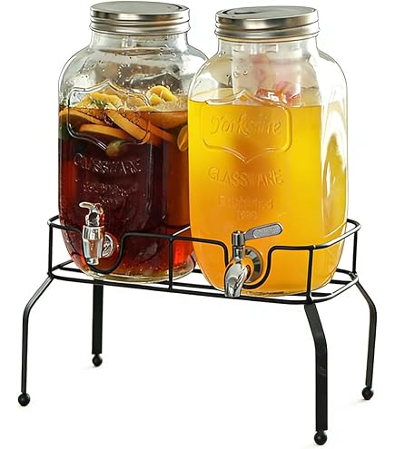 Amazon.co.jp: ドリンクサーバー 2 個 ドリンクディスペンサー ジャグ