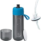 ブリタ 水筒 携帯用 浄水ボトル 600ml アクティブ ブルー マイクロディスクフィルター 1個付【日本正規品】