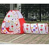 AGPtek? Dots Design Cuddy tent Outdoor & Indoor Kid Play Pop Up Tent Dome House Tunnel for Children 