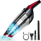 Fityou Handheld Vacuum Cordless, Upgraded 5800PA Super Suction Power Car Vacuum for Wet & Dry Clean, Portable Vacuum Cleaner 