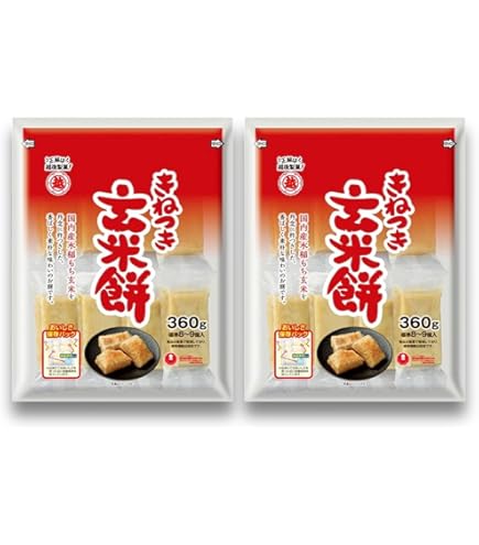 Amazon.co.jp: 越後玄米餅 360g×4袋 杵つき餅 越後製菓 : 食品・飲料・お酒