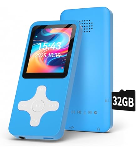 Amazon.co.jp: MP3 プレーヤー、Bluetooth 5.0 1.77 インチ LCD 音楽