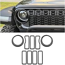 Amazon.co.jp: XPHAZZ グリルインサート 9個 Jeep 2024-2026 Wrangler