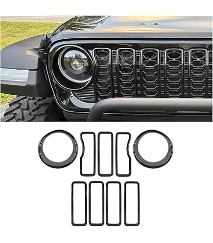 Amazon.co.jp: グリルインサート 2024 2025+ Jeep Wrangler JL グリル