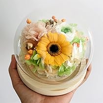 【みーです】ブリザードフラワーアレンジお仏花タイプ一対ひまわり風 みーです】ブリザードフラワーアレンジお仏花タイプ一対ひまわり風 み