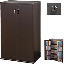 CDラック 約454枚収納 日本製 ダークブラウン 幅59 奥行37 高さ93 CDラック 約454枚収納 日本製 ダークブラウン 幅59 奥行37 高さ