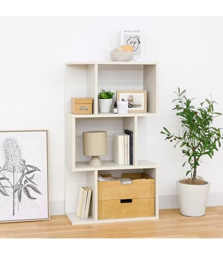 Amazon｜キャビネット(収納棚/オープンラック) 幅70cm 木製 バスケット
