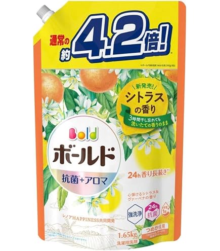 Amazon | ボールド ジェル シトラス&ヴァーベナ 詰め替え 超特大 760g
