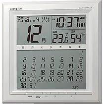 リズム RHYTHM 掛け時計 電波 8RZ178SR23 Amazon.co.jp: リズム(RHYTHM) 掛け時計 電波 デジタル フィット