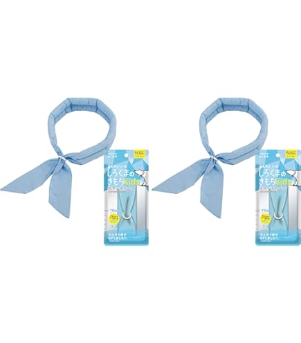 Amazon｜しろくまのきもち サマースカーフ キッズ ソーダブルー 幅40