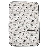 (ニニータ)ninita おむつ替えシート (猫とミルク瓶柄)