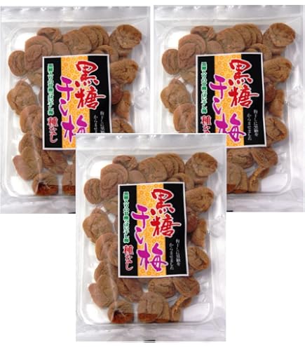 Amazon | 小森梅選堂 紀州南高梅 黒糖ほし梅 種ぬき 60g × 3 | 小森梅
