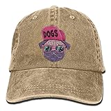 大人 デニム キャップパグ ライフ 大人気 ヒップホップ レジャー・キャップ オールシーズン 紫外線対策 日よけ 小顔効果 プリント付き 無地 ベージュ