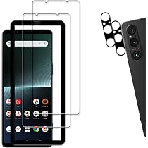 Amazon.co.jp: Sony Xperia 1 V ケース 両面強化ガラス レンズ保護