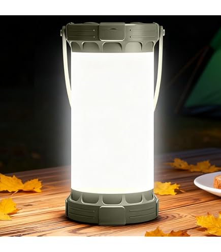 Retractable Solar Camping Lantern – Foldable LED Light With Handle, 3 Brightness Levels, IPX6 Waterproof, Rechargeable, For Hiking, Fishing, And Emergencies