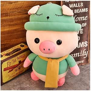 Amazon Co Jp Fhua ぬいぐるみ 25 35 50 70センチ素敵なカラフルな豚服ぬいぐるみかわいい動物豚ぬいぐるみ子供キッズなだめる人形誕生日ギフト Color Green Size 35cm ホーム キッチン
