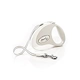 フレキシリード (flexi) 伸縮リード スタイル テープ M(25kg未満) 5m ホワイト [犬用リード] 日本正規品