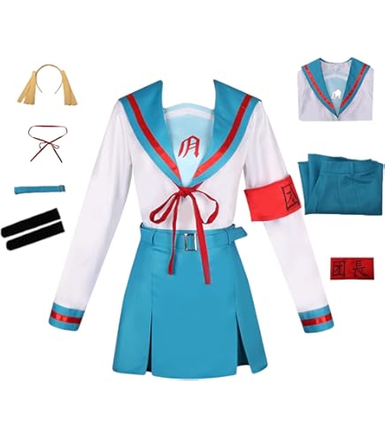 Amazon.co.jp: 049 涼宮ハルヒの憂鬱 女子制服長袖コスプレ衣装(女性M