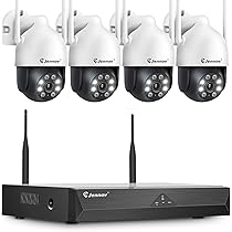 Amazon.co.jp: Jennov 防犯カメラ 屋外 ワイヤレス 防水 360