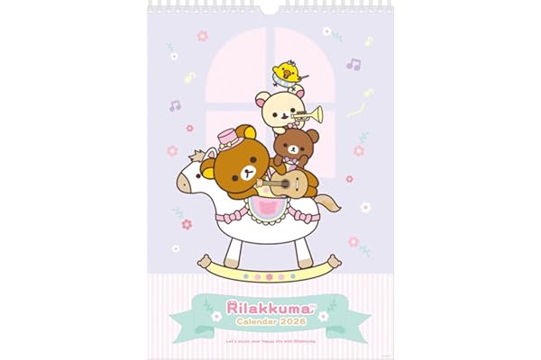 CD39901 リラックマ 壁かけカレンダー(B4)