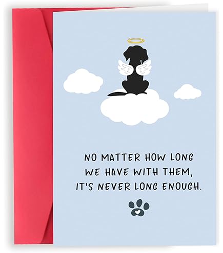 Pet Sympathy Card Dog Speak U2013 "There Are No Goodbyes. Just A Special Place Where Love Always Stays" U2013 Loss Of Pet Remembrance Card With Envelope U2013 4.75" X 6.75 Pet Sympathy