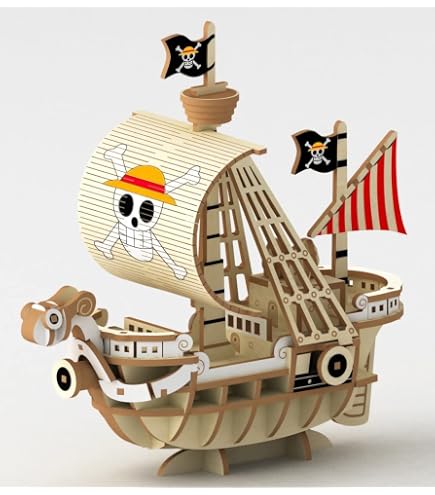 木製立体パズル Wooden Art ki-gu-mi ワンピース オルゴール付き麦わらの一味 Wooden Art ki-gu-mi ワンピース 木製立体パズル オルゴール付き