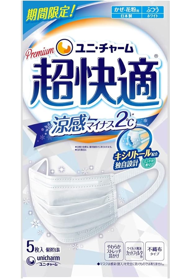 Amazon.co.jp: ユニ・チャーム 超快適マスク す～っとミント